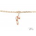 Коледна Детска Гривна 14К Жълто Злато с Коледни Емайлирани Играчки Bloom Jewellery